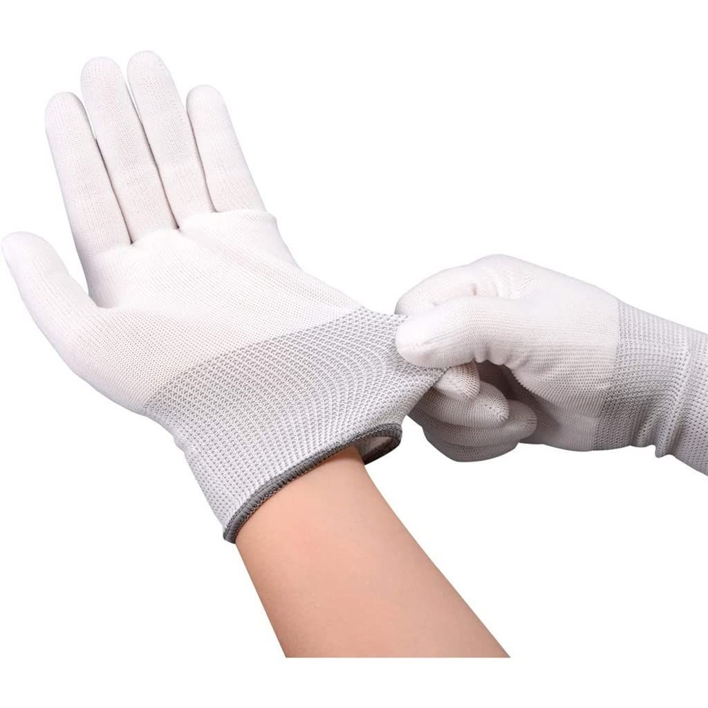 12 Pairs Gardening Non-Slip Gloves Yarn Nylon Cotton Labor Insurance view 3