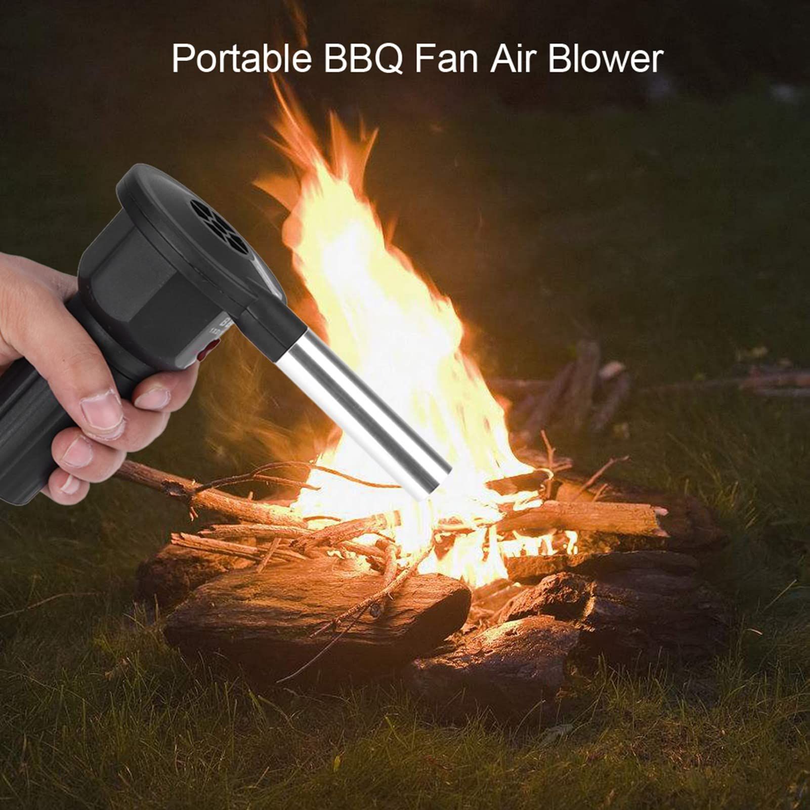 Portable Fan Air Blower,Charcoal Electric Battery Powered Barbecue Fan Air view 4