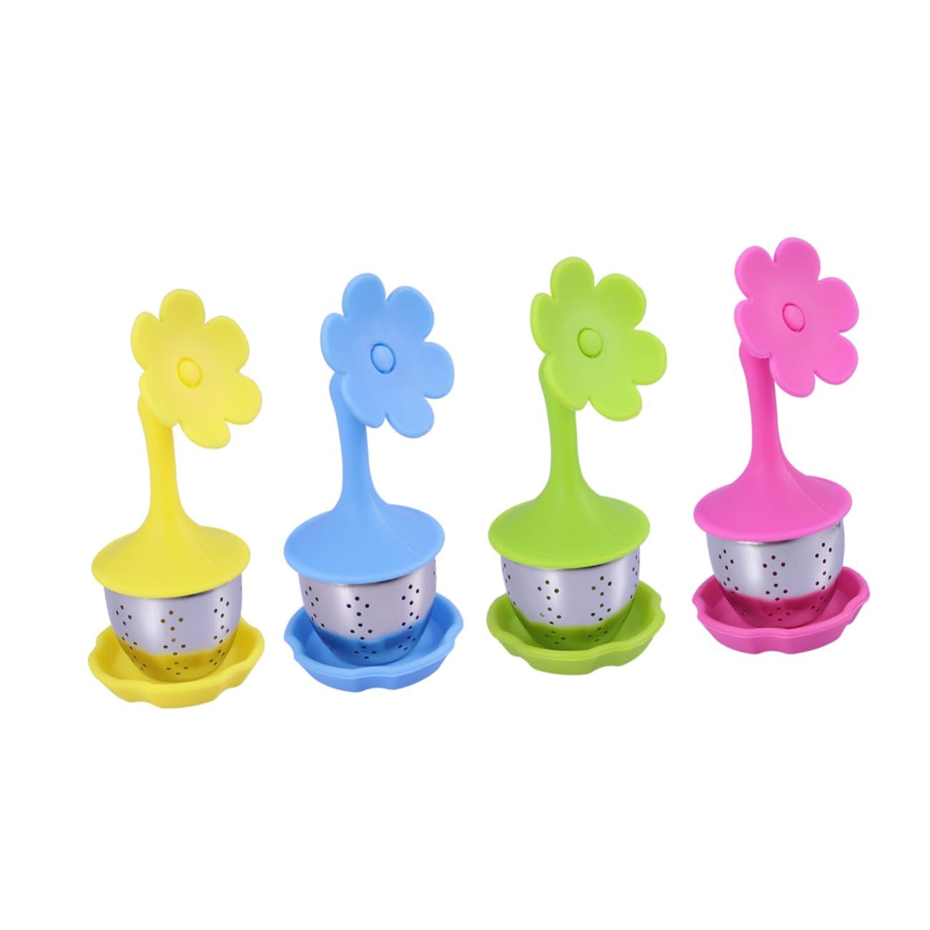 SHOWERORO 4pcs Tea Accessories Tea Making Accessories Stainless Steel
