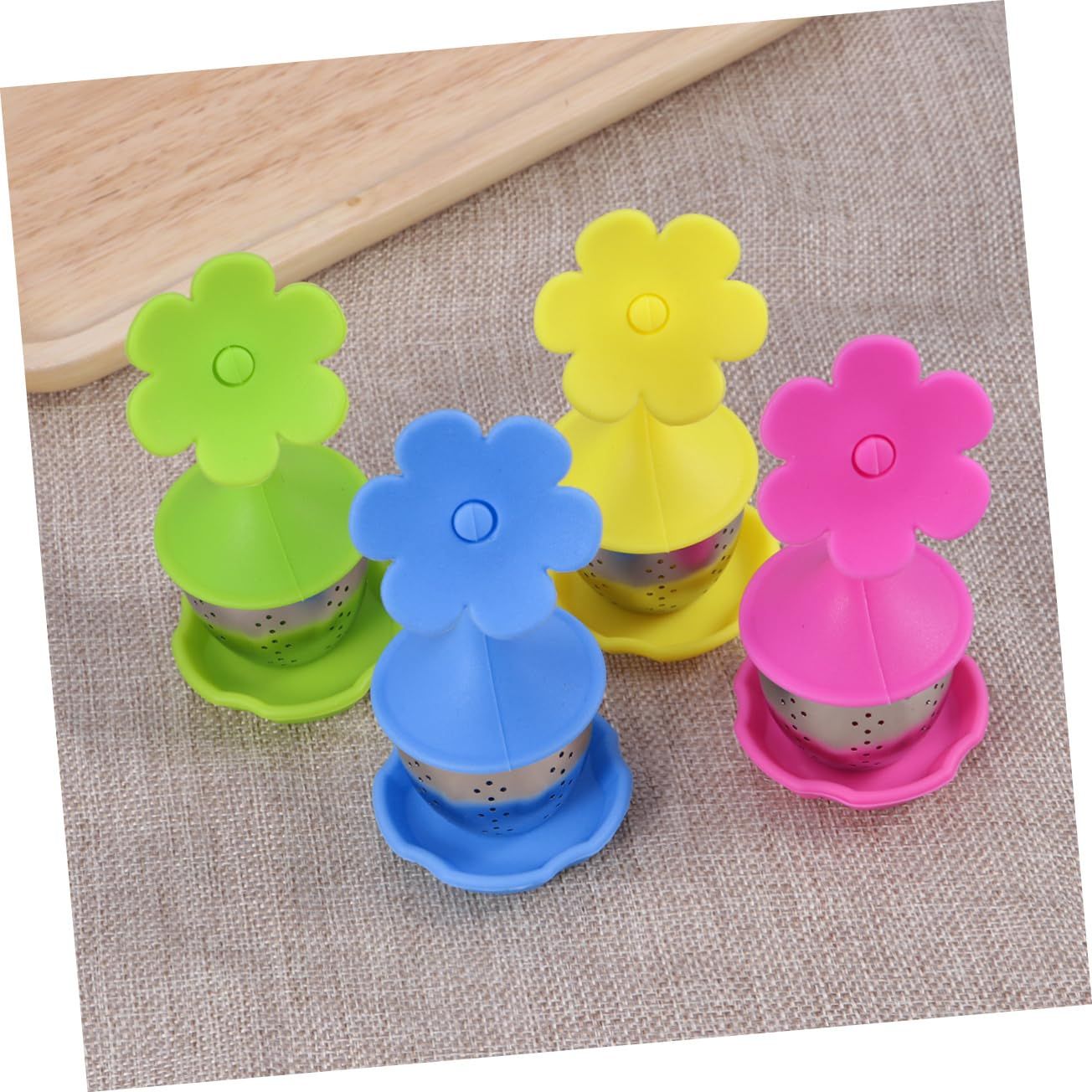 SHOWERORO 4pcs Tea Accessories Tea Making Accessories Stainless Steel view 2