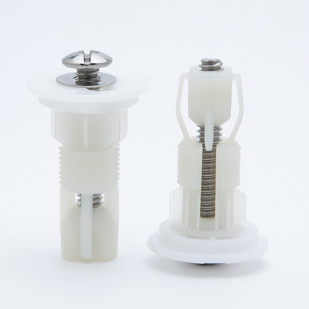 2 Pack Toilet Seat Screw Bolts Kit Replacement Toilet Top Cover Lid Fixing view 2