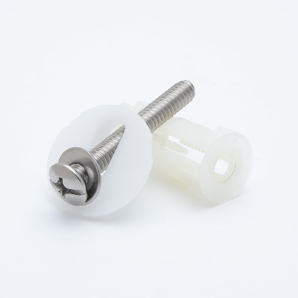 2 Pack Toilet Seat Screw Bolts Kit Replacement Toilet Top Cover Lid Fixing view 5