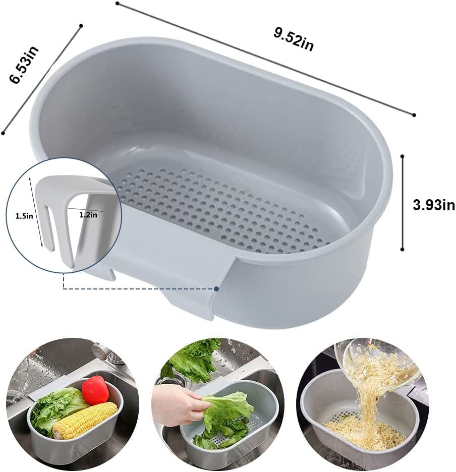 Kitchen Sink Drain Strainer Basket Compost Corner Sink Swan Strainer Basket view 5