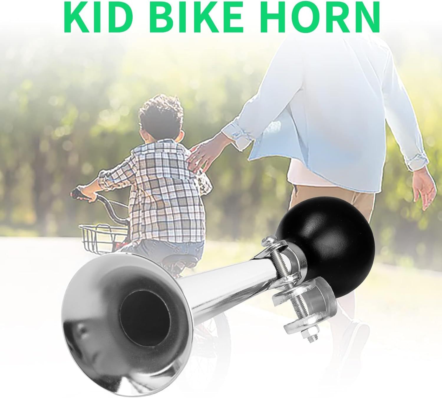 Horn Kids Bike Horn: Air Horn for Vehicles Bicycles Golf Cart Classic Vintage view 5