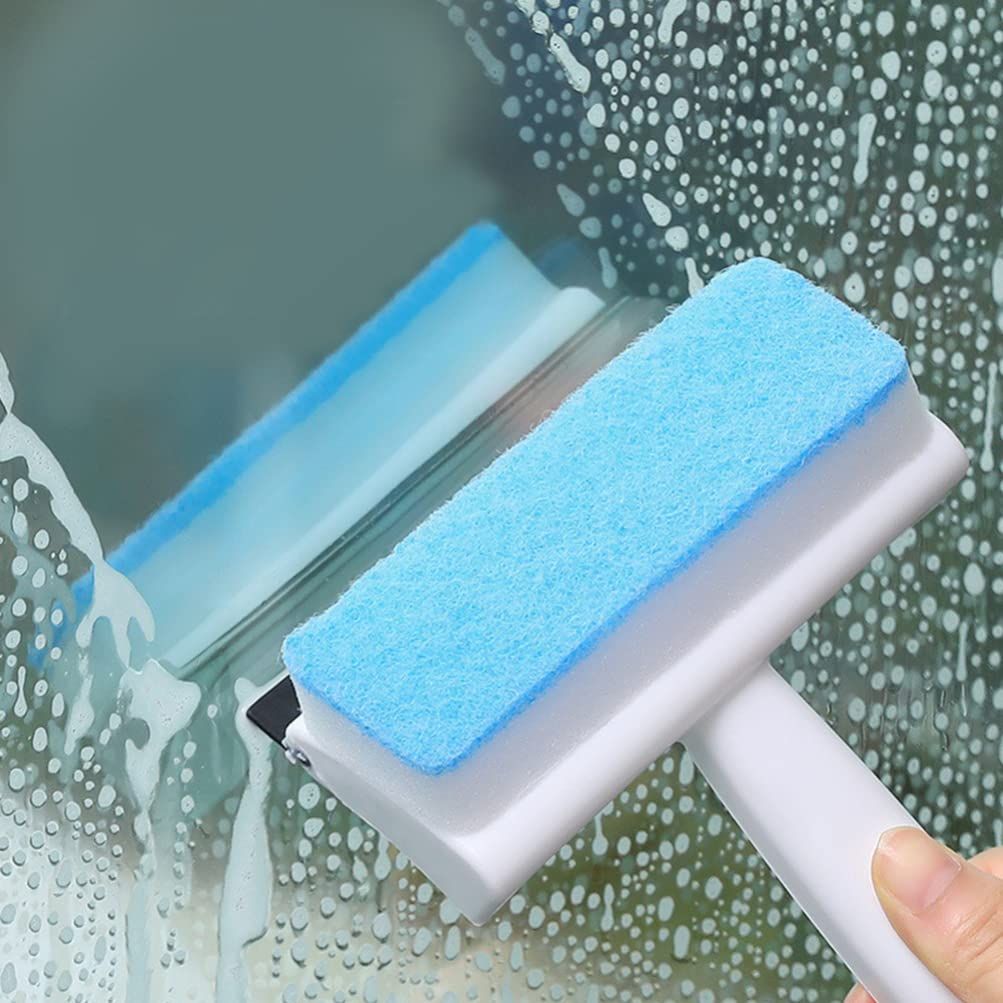 Glass Cleaning Brush Bath for Shower Small Squeegee with Scrubber Shower Door view 2