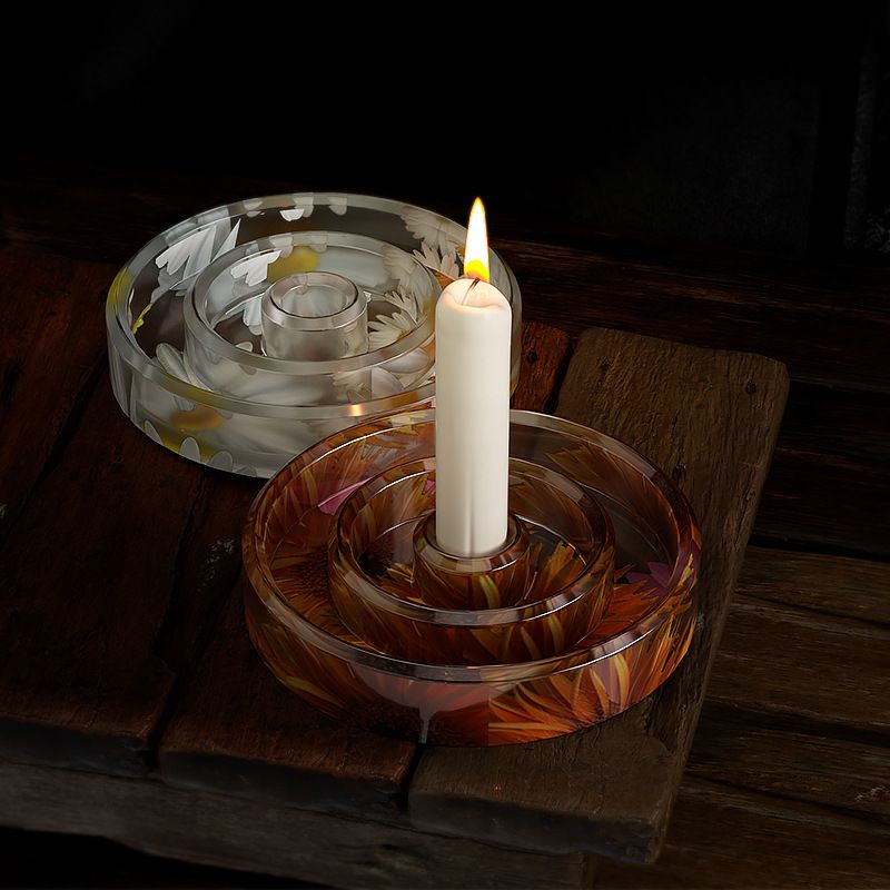 Candle Holder Resin Mold Candlestick Silicone Mold for Pouring Taper Candles view 2