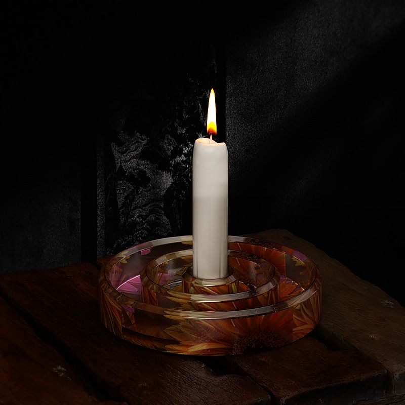 Candle Holder Resin Mold Candlestick Silicone Mold for Pouring Taper Candles view 3