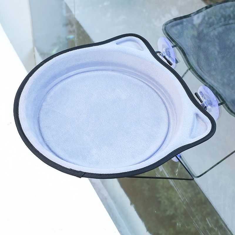 Cat Window Bed Hammock Window Mounted Cat Sunny Seat for Small Indoor Cat up view 5