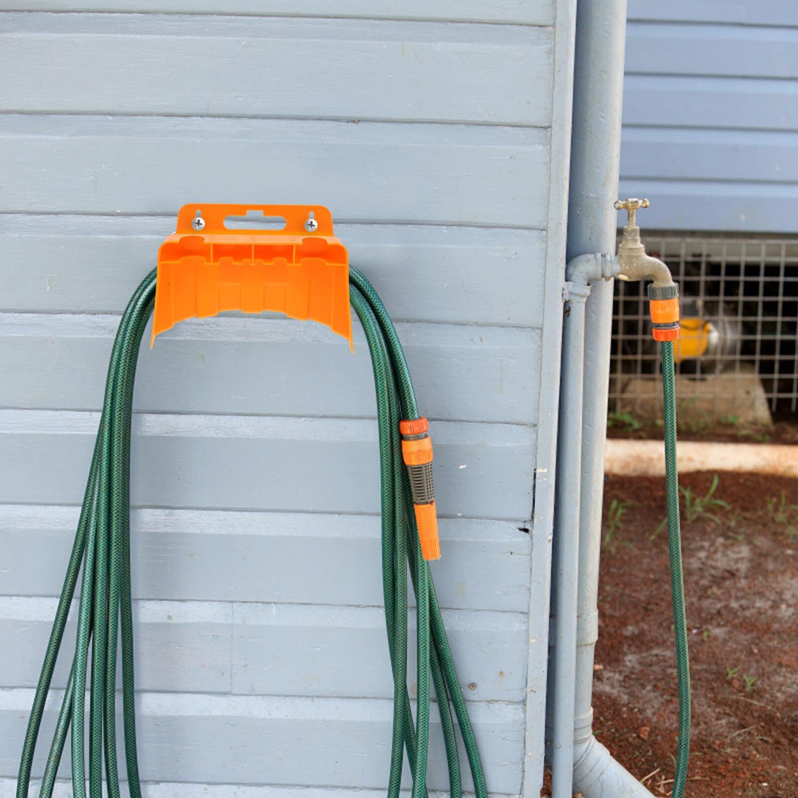 Wall Mounted Hose Rack Hose Holder Hose Holders for Outside Hose Hanger Metal view 2