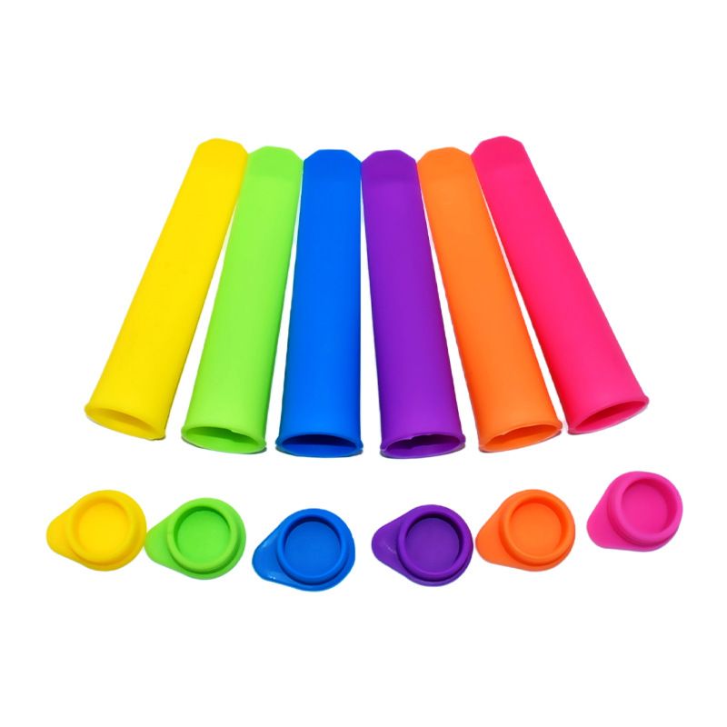 Silicone Ice Pop Molds,BPA Free Popsicle Molds with Attached Lids,Reusable DIY view 2