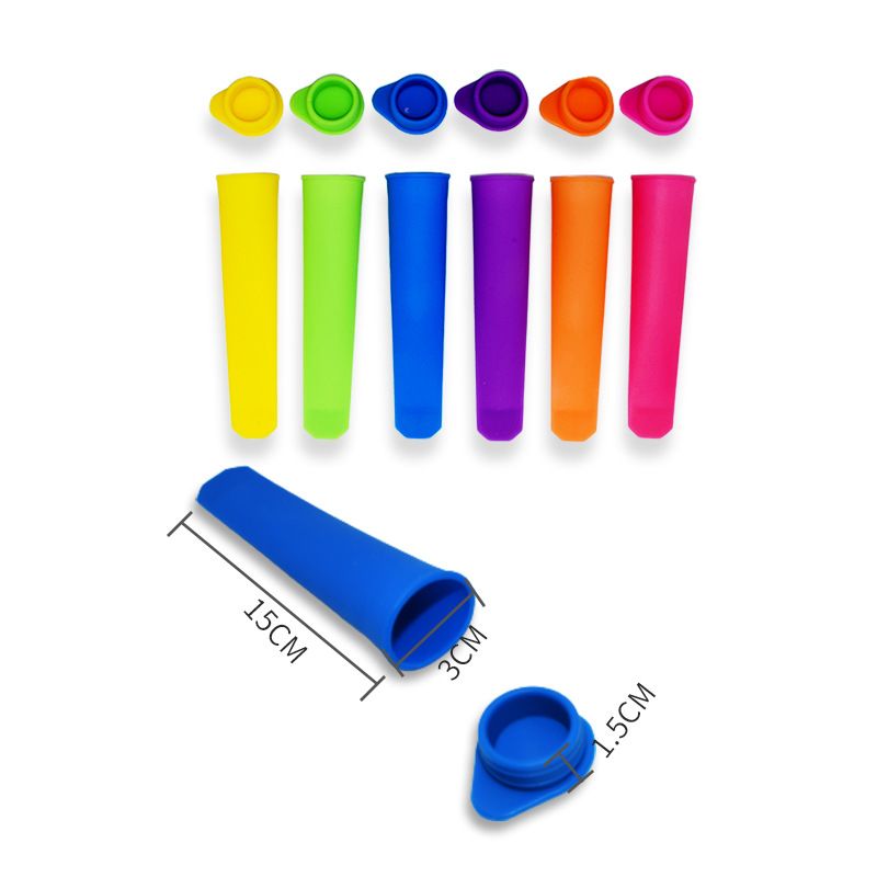 Silicone Ice Pop Molds,BPA Free Popsicle Molds with Attached Lids,Reusable DIY view 4