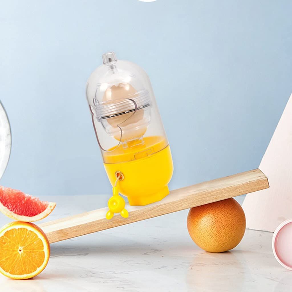 Egg Yolk White Mixer Shaker Portable Hand Pull Type Manual Blender Spinner view 4