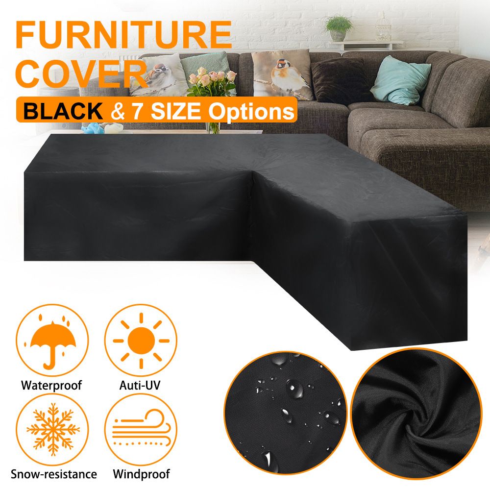 Shaped Sectional Sofa Cover view 2