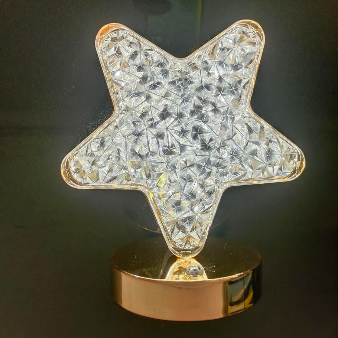 Crystal Touch Table lamp Little Night Light Charging Star Moon Small Night — image 1