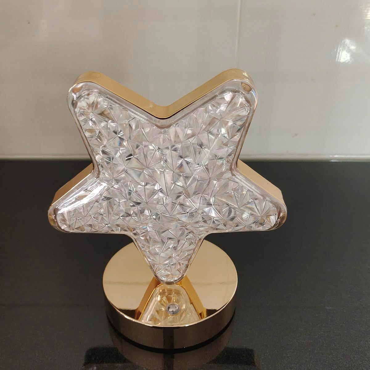 Crystal Touch Table lamp Little Night Light Charging Star Moon Small Night view 3