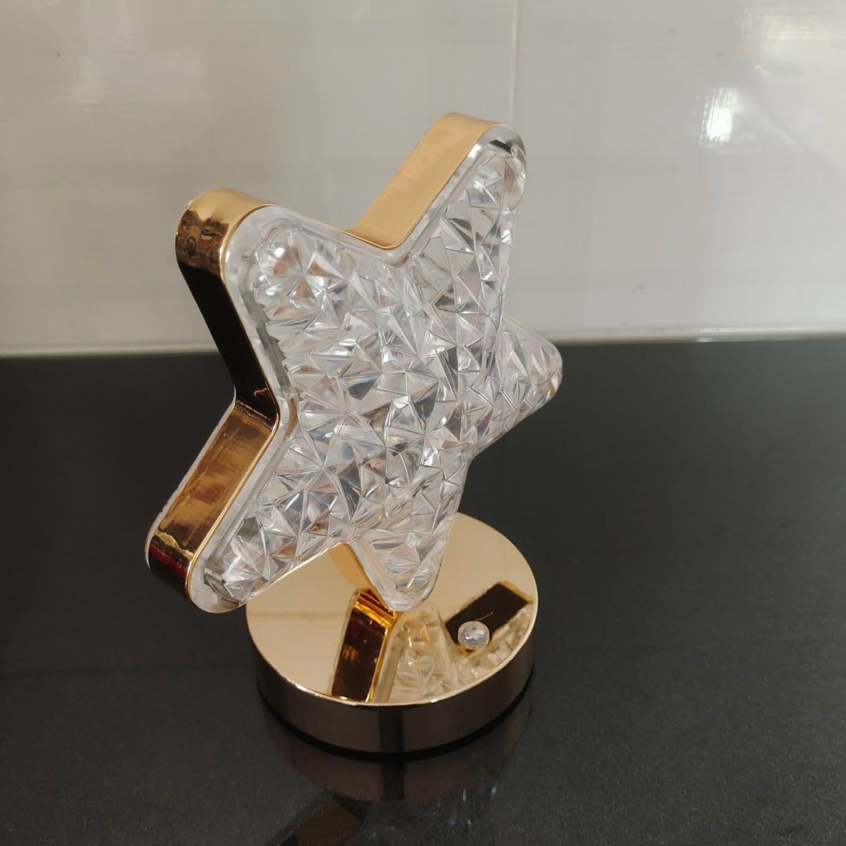 Crystal Touch Table lamp Little Night Light Charging Star Moon Small Night view 4