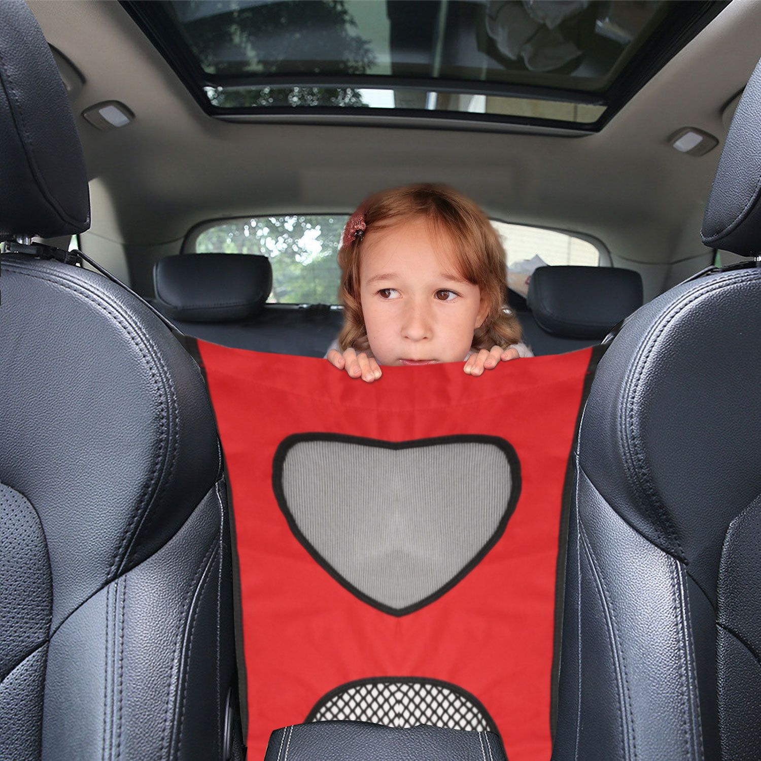 Car Rear Seat Protection Back Pet Barrier Vehicle Pet Barrier Car Net for Dogs view 3