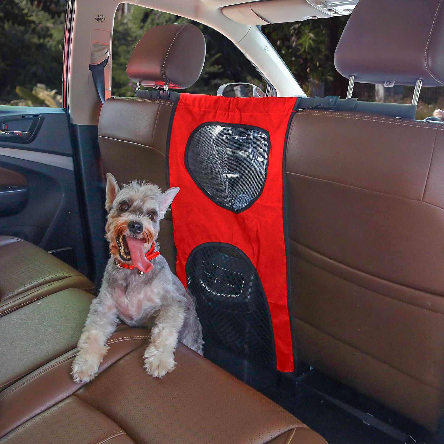 Car Rear Seat Protection Back Pet Barrier Vehicle Pet Barrier Car Net for Dogs view 5