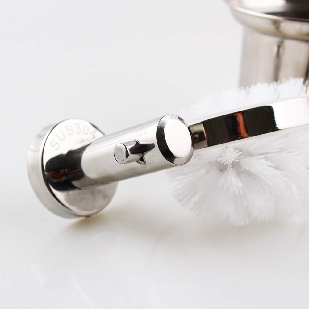 Wall Mount Stainless Steel Toilet Brush Holder view 3