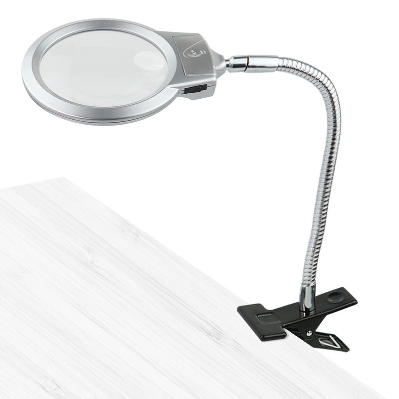 Bedside Light Magnifying Desk Lamp Clip on Table Light Magnifying Light Stand view 5
