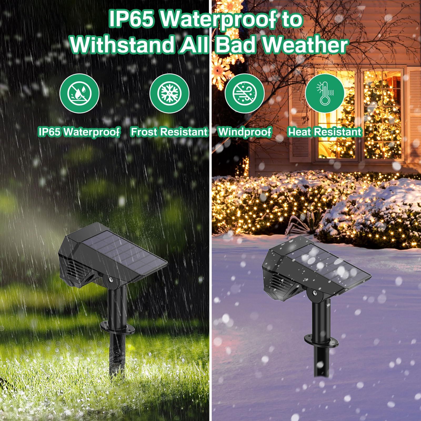 Solar Spot Lights Outdoor Waterproof view 3