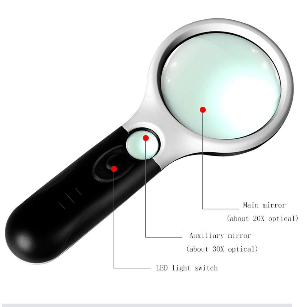 Magnifying Glasses Hand-held Illuminated Magnifier for The Visually Impaired view 2