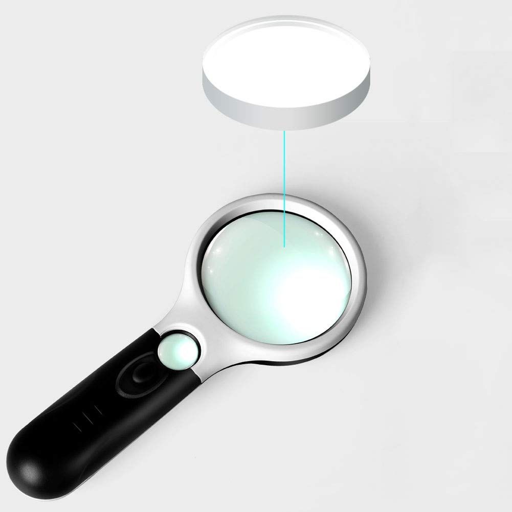 Magnifying Glasses Hand-held Illuminated Magnifier for The Visually Impaired view 3