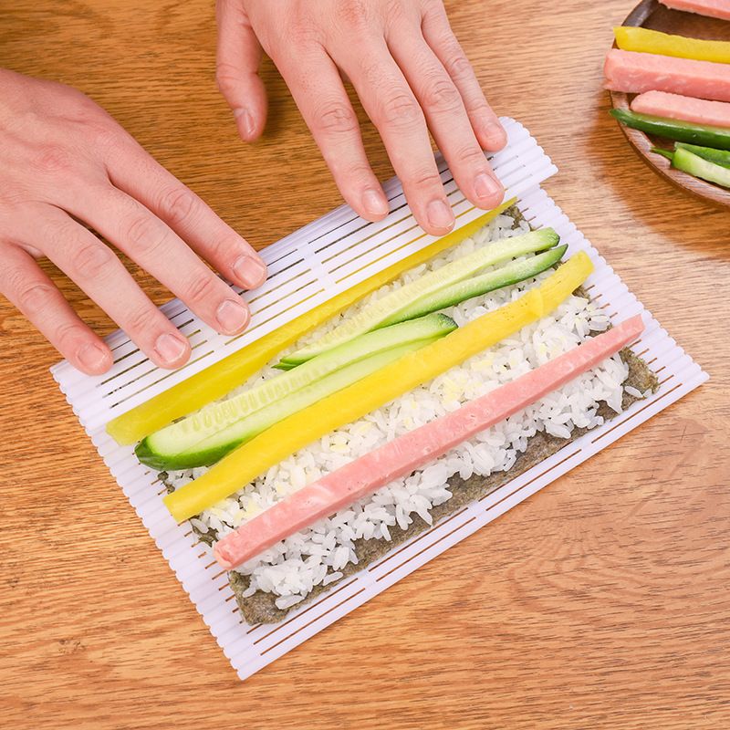 Silicone Sushi Roller,Nonstick Surface Sushi Roller Maker,Plastic Sushi view 2