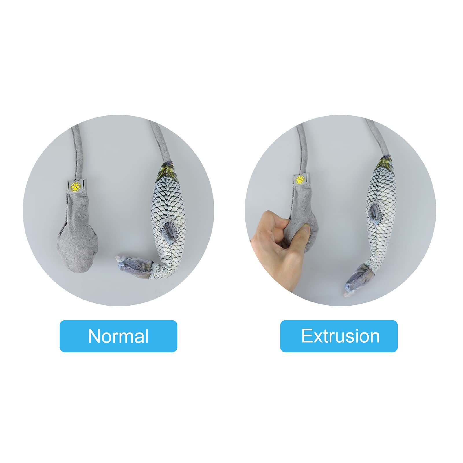 Interactive Cat Toy, Cat Plush Toy with Bells and Funny Air Bag Interactive view 2