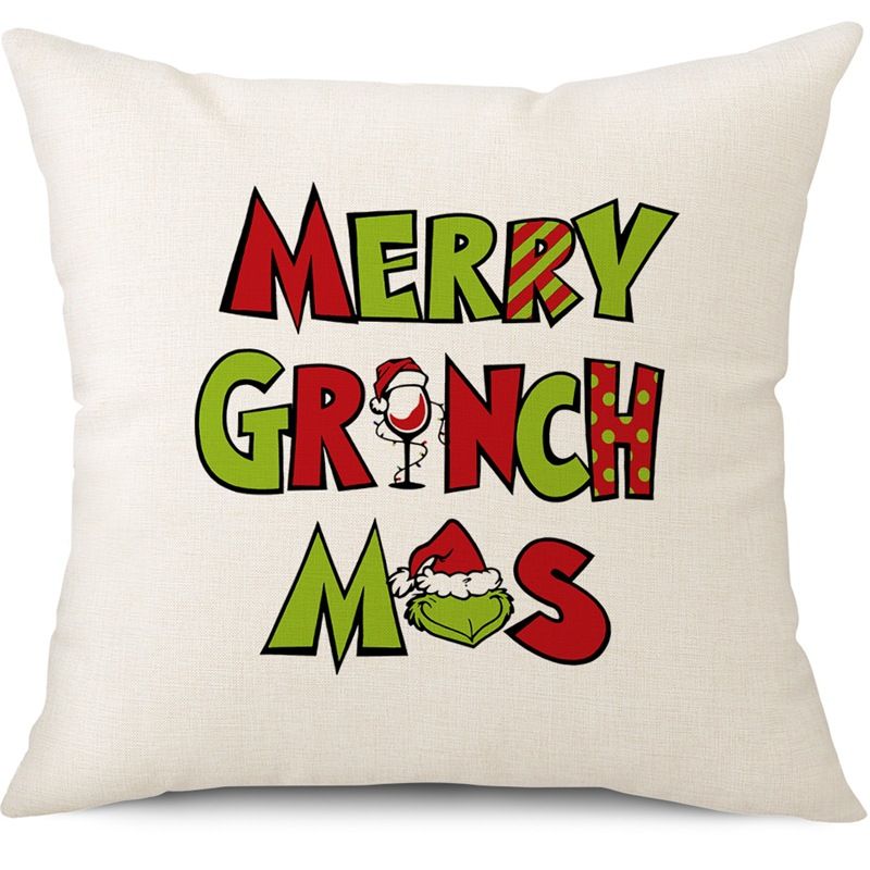 Plaid Christmas Pillow Covers view 3