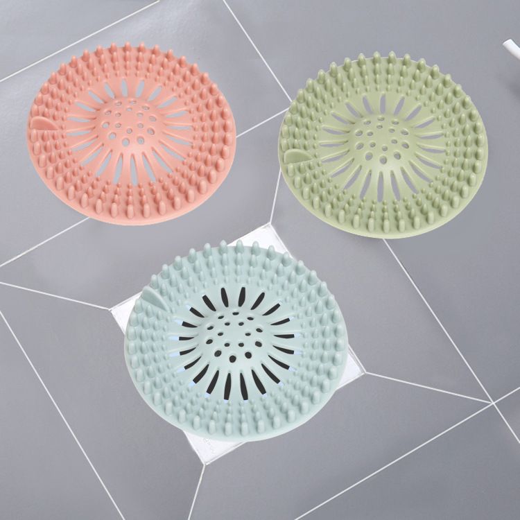3 Pack Hair Catcher Durable Silicone Hair Stopper Shower Drain Covers view 5