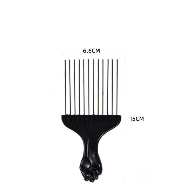 3 Pcs Hair Pick, Metal Picks for Hair, Hair Picks for Women and Men, Afro view 3