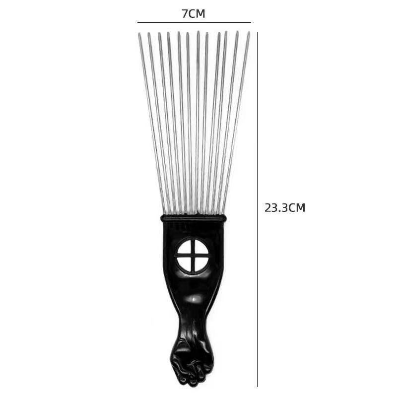 3 Pcs Hair Pick, Metal Picks for Hair, Hair Picks for Women and Men, Afro view 4