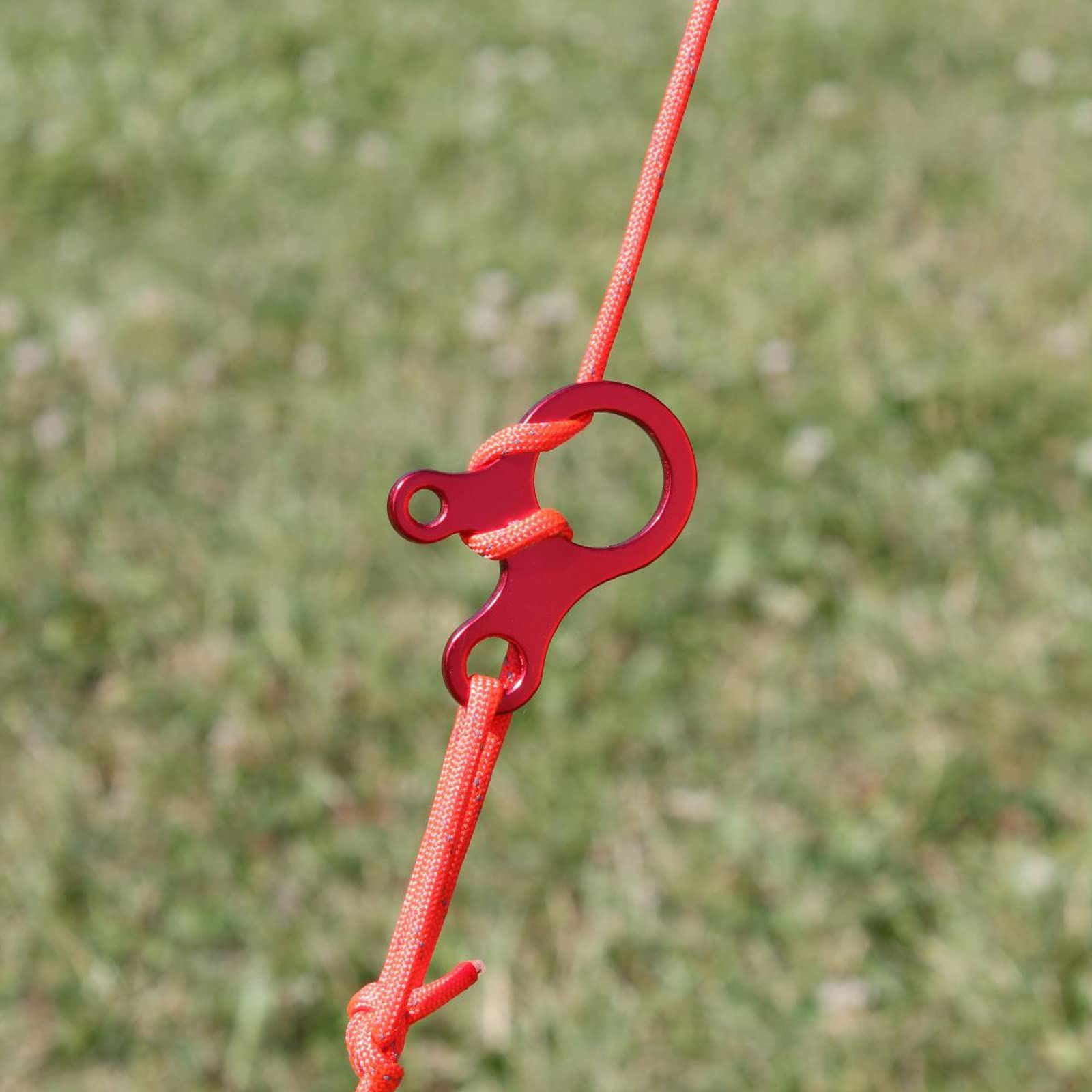 Guyline Cord Adjuster Rope Tensioner Tent Guy Line Paracord Tightener Loop view 5