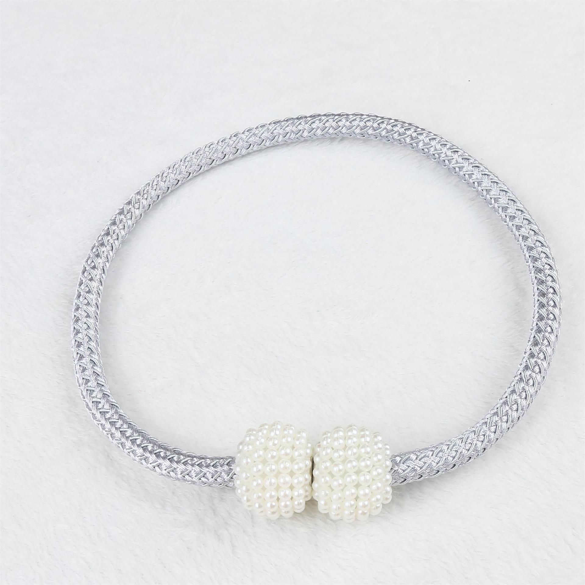 2 Pack Magnetic Curtain Tie Backs with Pearls
