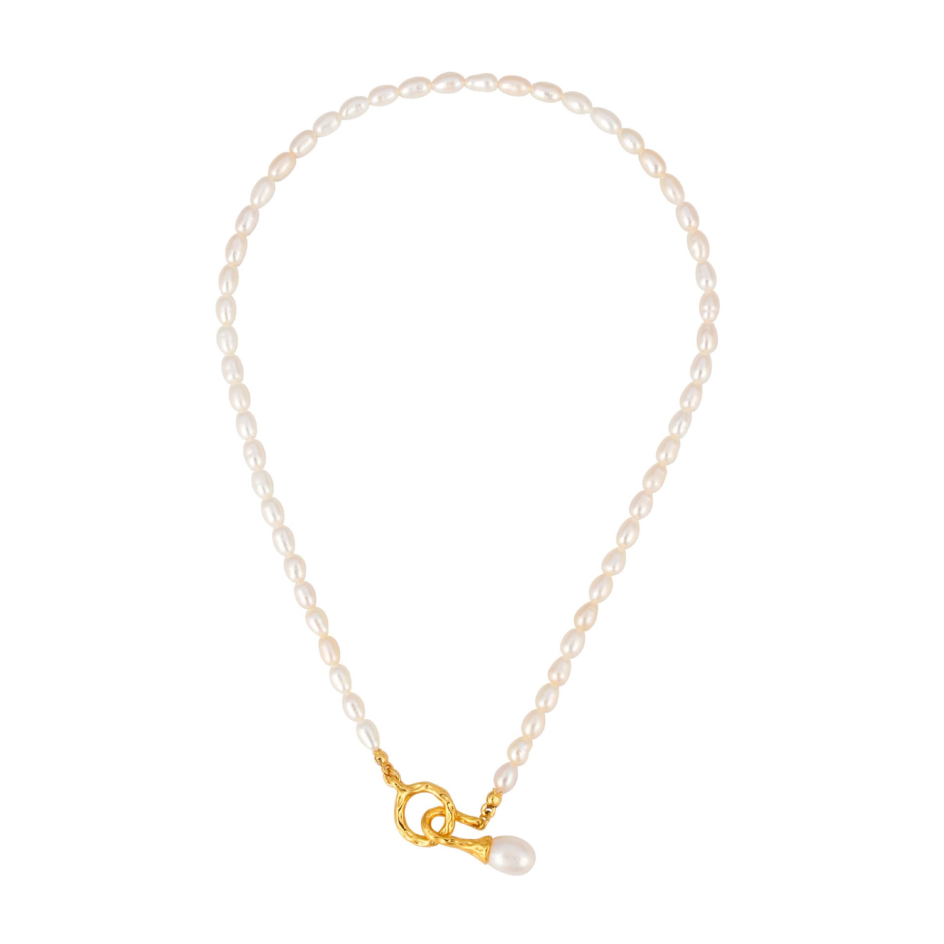 Irregular Pendant Necklace Handpicked Chain Chunky Sweater Strands Delicate