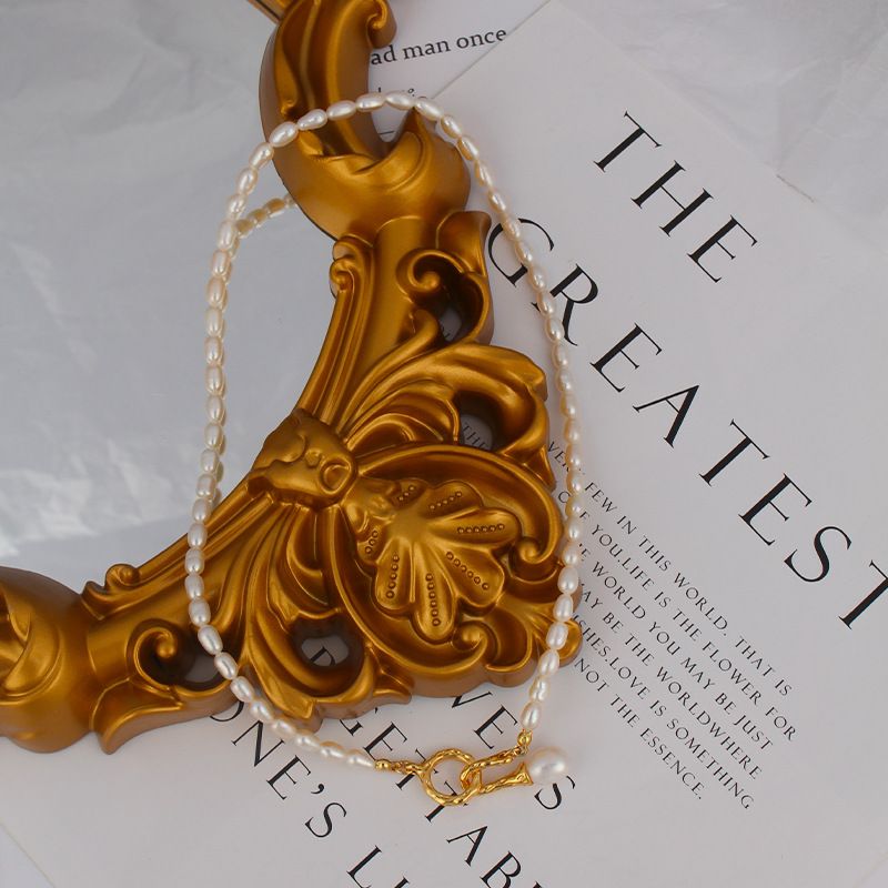 Irregular Pendant Necklace Handpicked Chain Chunky Sweater Strands Delicate view 4