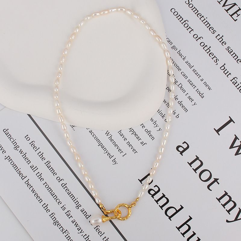 Irregular Pendant Necklace Handpicked Chain Chunky Sweater Strands Delicate view 5
