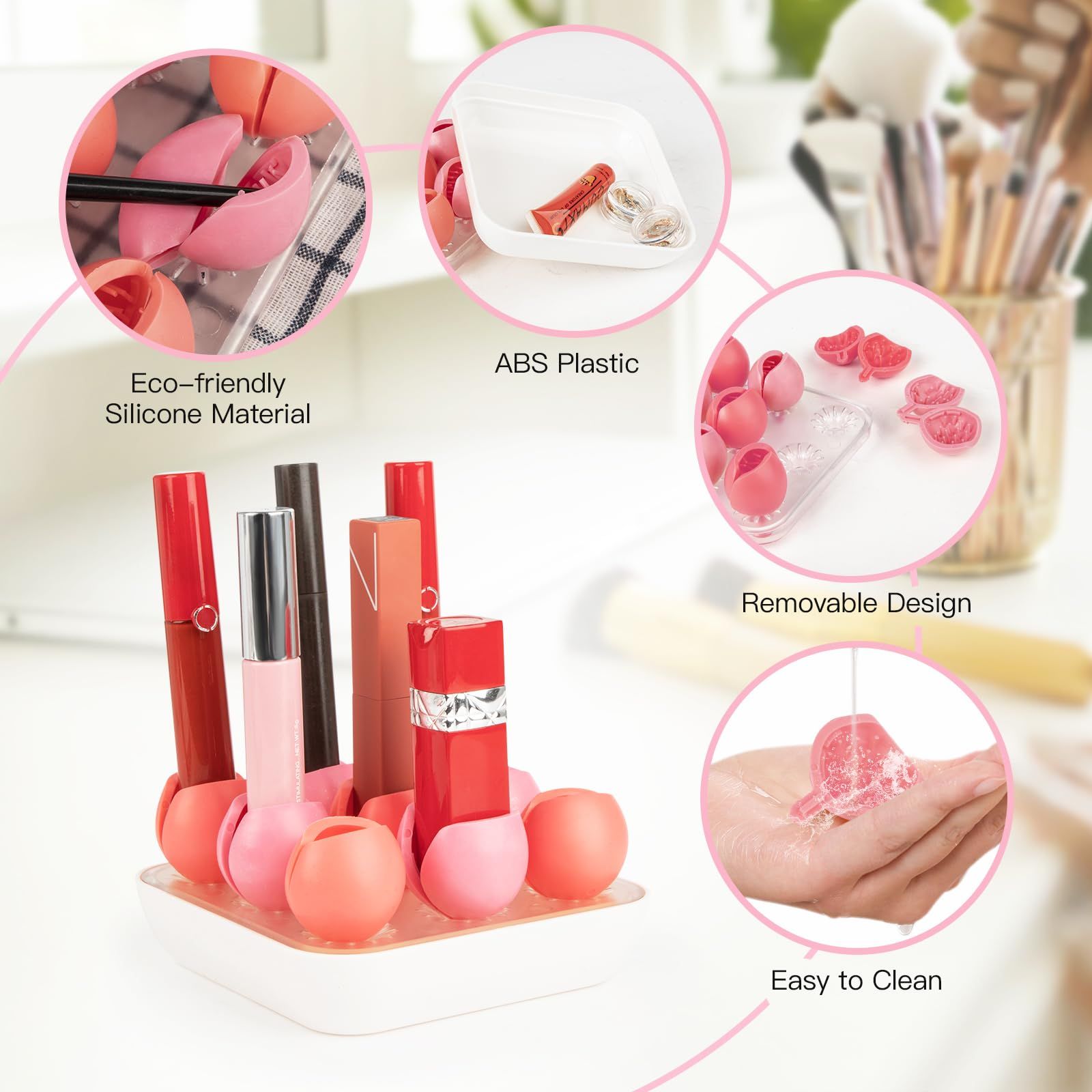 Makeup Organizer Lipstick Organizer with 9 Slots view 3