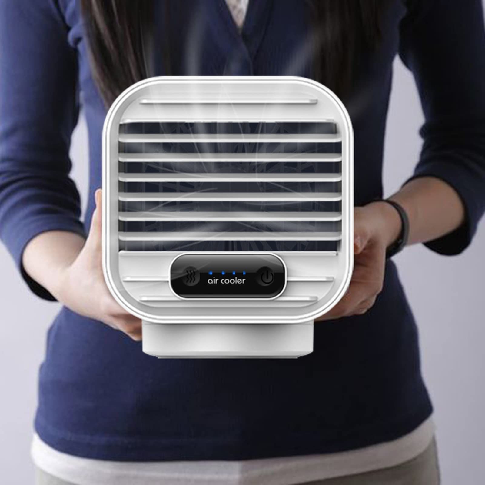 Rechargeable Electric Desk Fan Desk Air Cooler for Women Kids Travel Outdoor view 4