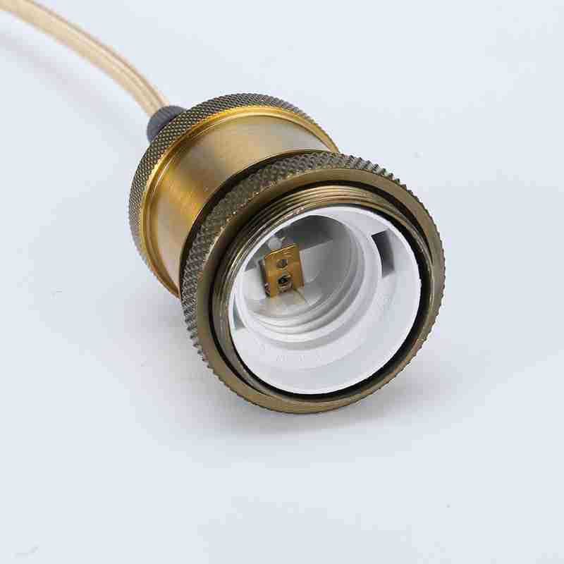 Vintage Pendant Light sockets Adjustable Hanging Light Cord Kit Ceramic Lamp view 3