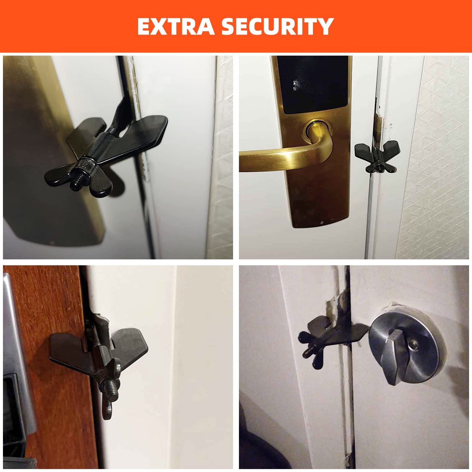 Portable Door Lock,Door Lock,Home Security Door Locker Travel Lockdown Locks view 4