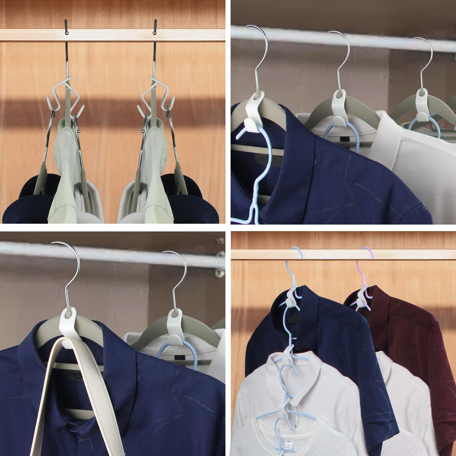 Hanger Hooks Clothes Hanger Connector Hooks 10 Pieces Thickened Hanger view 5