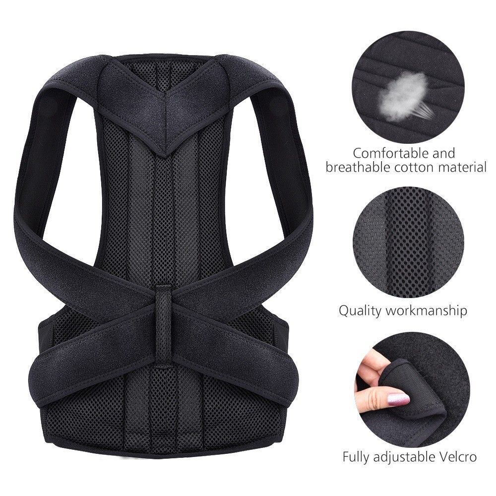 Posture Corrector,Adjustable Upper Back Brace Support for Humpback,Improves view 5