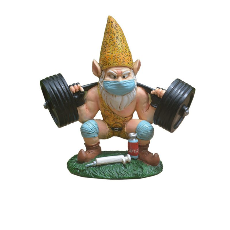 Garden Gnomes Outdoor Statues Workout Decorations for Home & Outdoor for Patio
