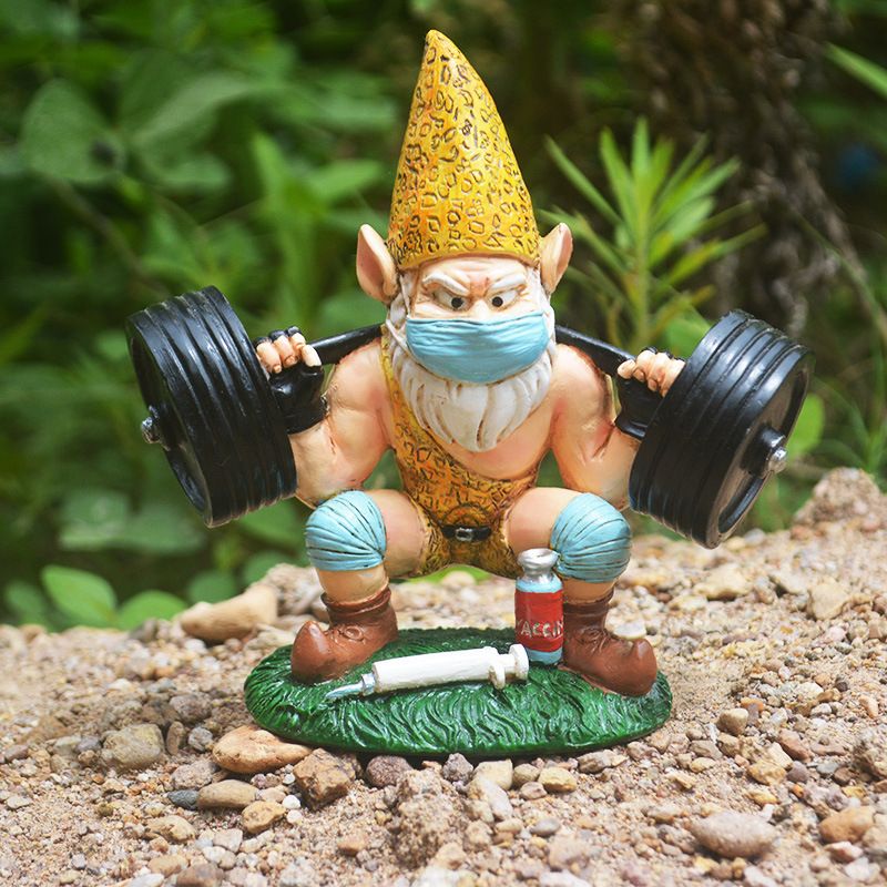 Garden Gnomes Outdoor Statues Workout Decorations for Home & Outdoor for Patio view 2