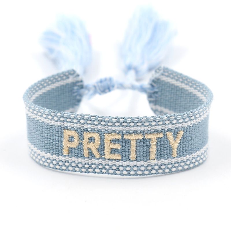 Caiyao Handmade Woven Braide CordTassel Wrap Bracelet Bohemia Knitted Love