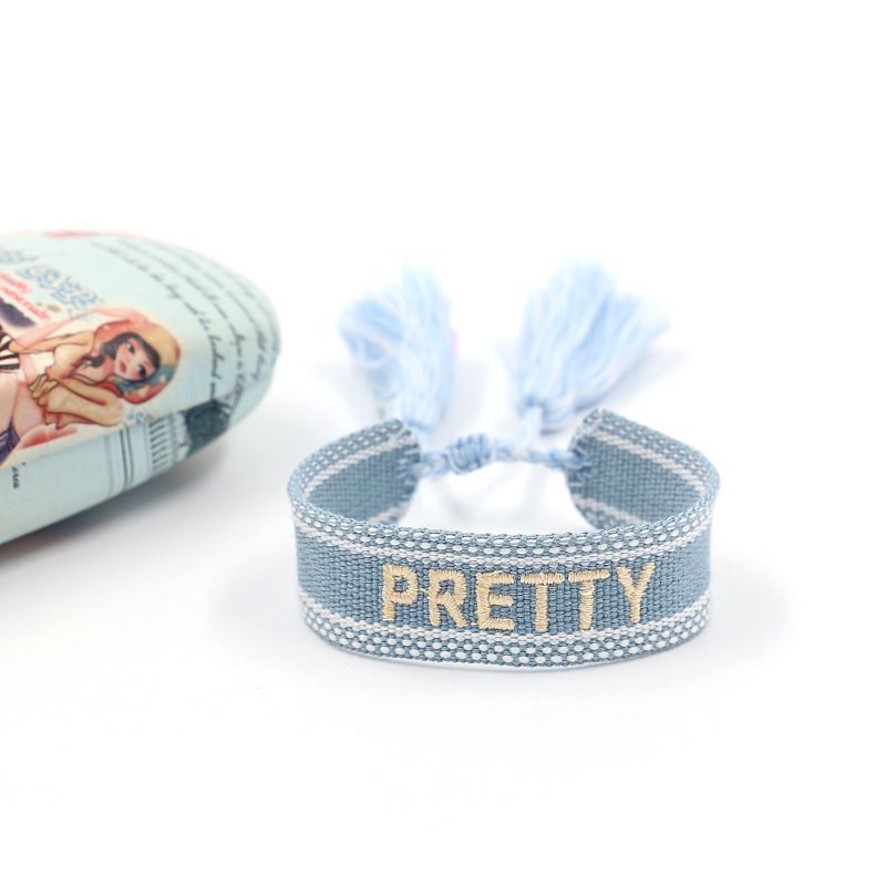 Caiyao Handmade Woven Braide CordTassel Wrap Bracelet Bohemia Knitted Love view 3