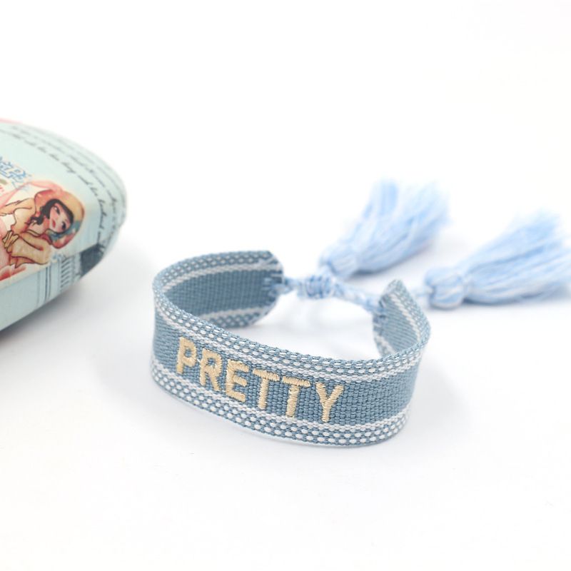 Caiyao Handmade Woven Braide CordTassel Wrap Bracelet Bohemia Knitted Love view 4