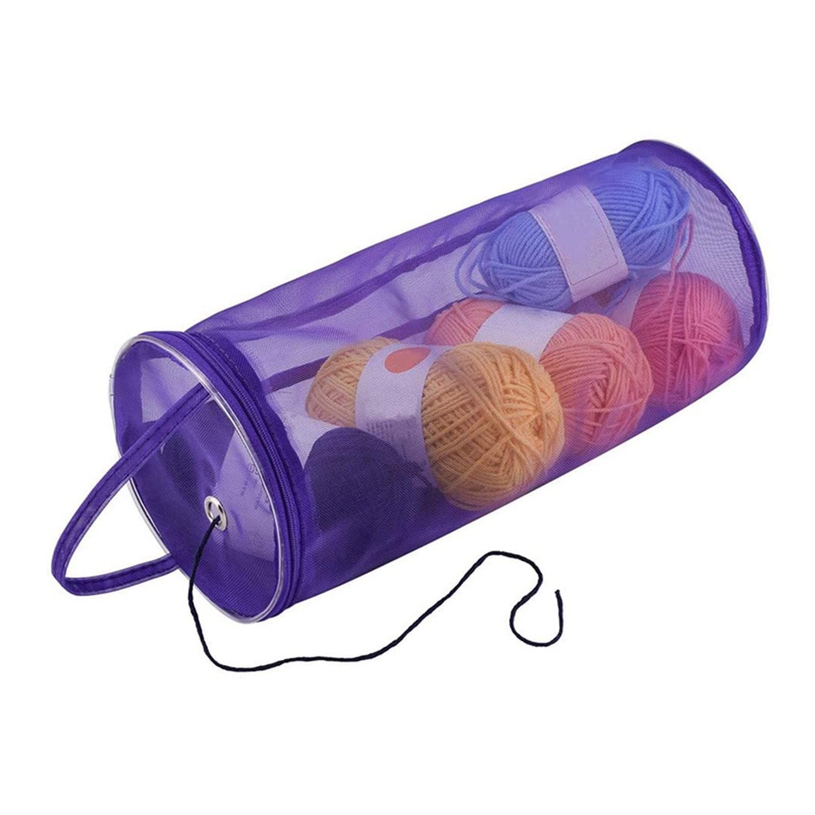Mesh Knitting Bag Portable Yarn Wool Storage Bag for Carry Yarn Ball view 4